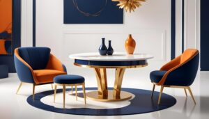 Designer coffee tables as centerpieces