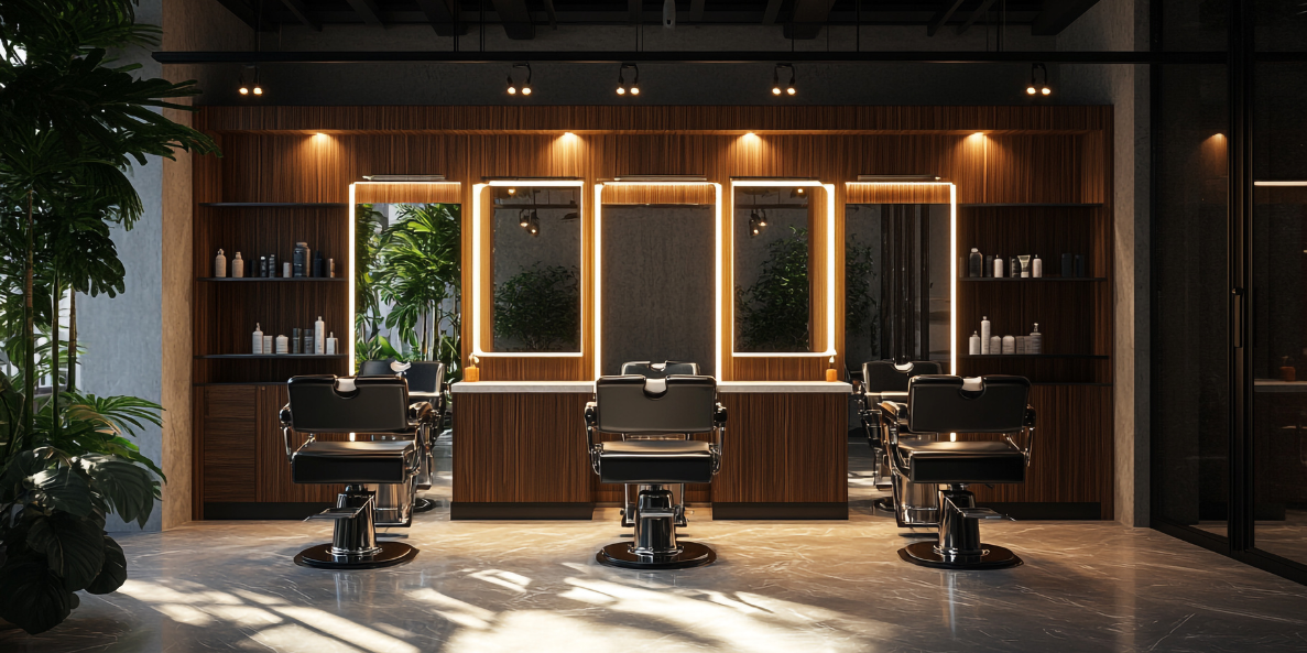 Modern Barbershop interior design